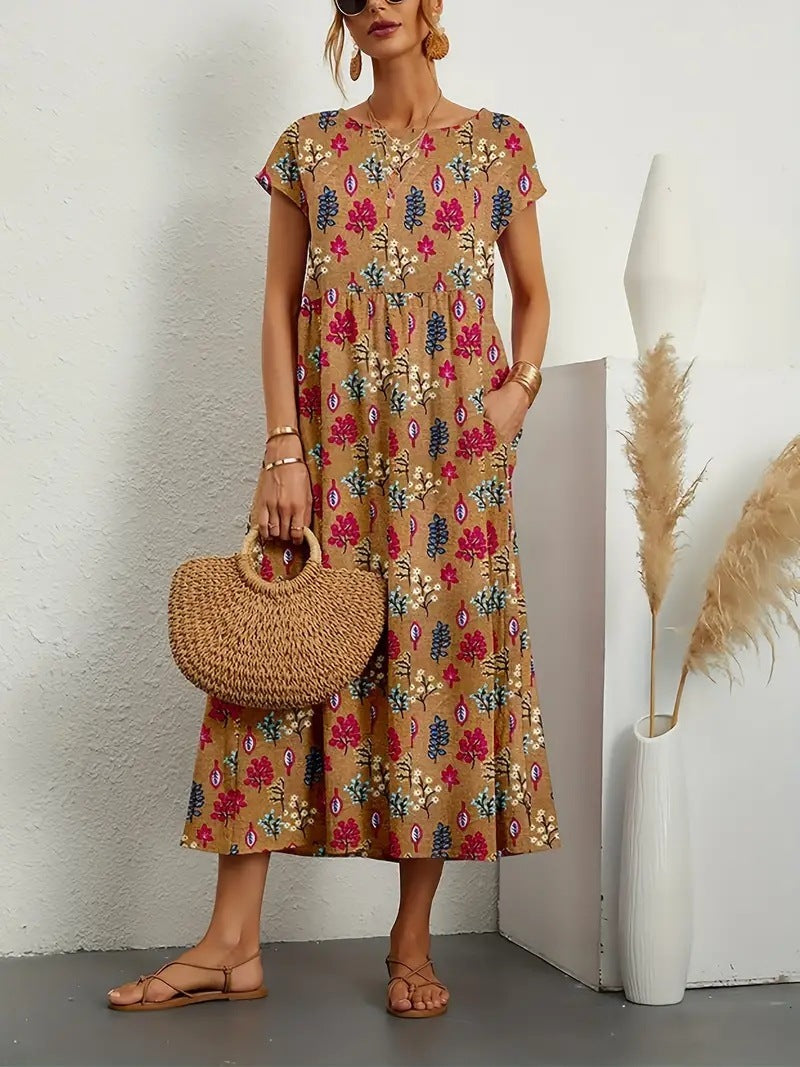 Ylva – Elegant Blomsterkjole