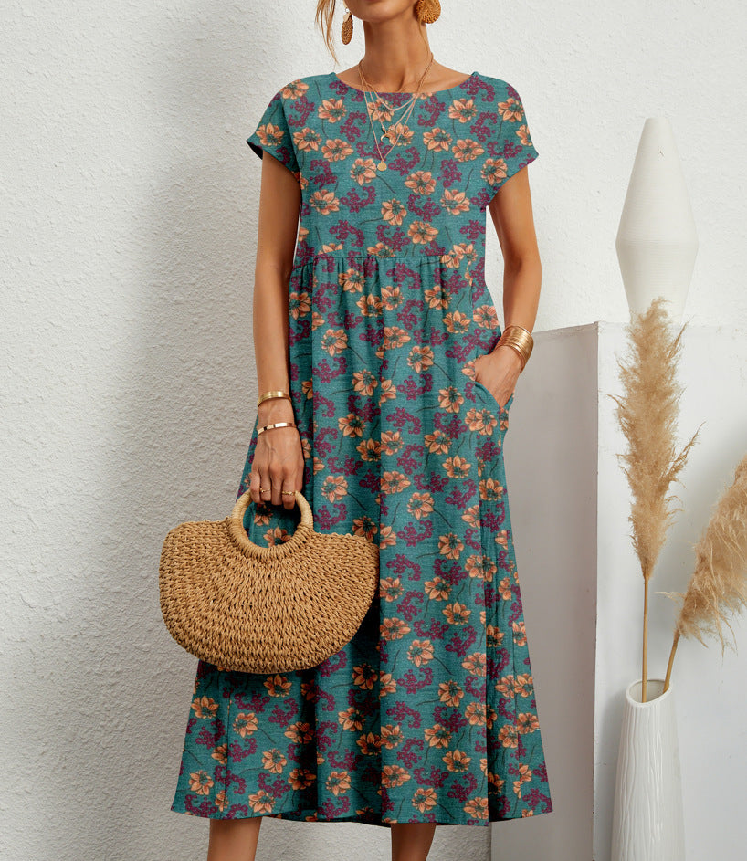 Ylva – Elegant Blomsterkjole