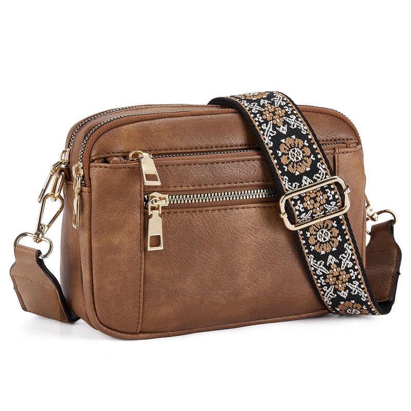 Erikka | Elegant crossbody-veske med mønstret justerbar stropp