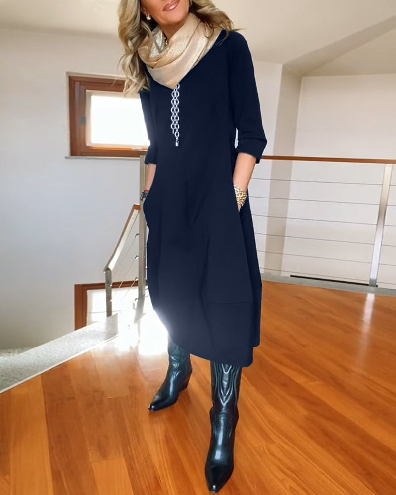 Astrid | Elegant og Komfortabel Kjole
