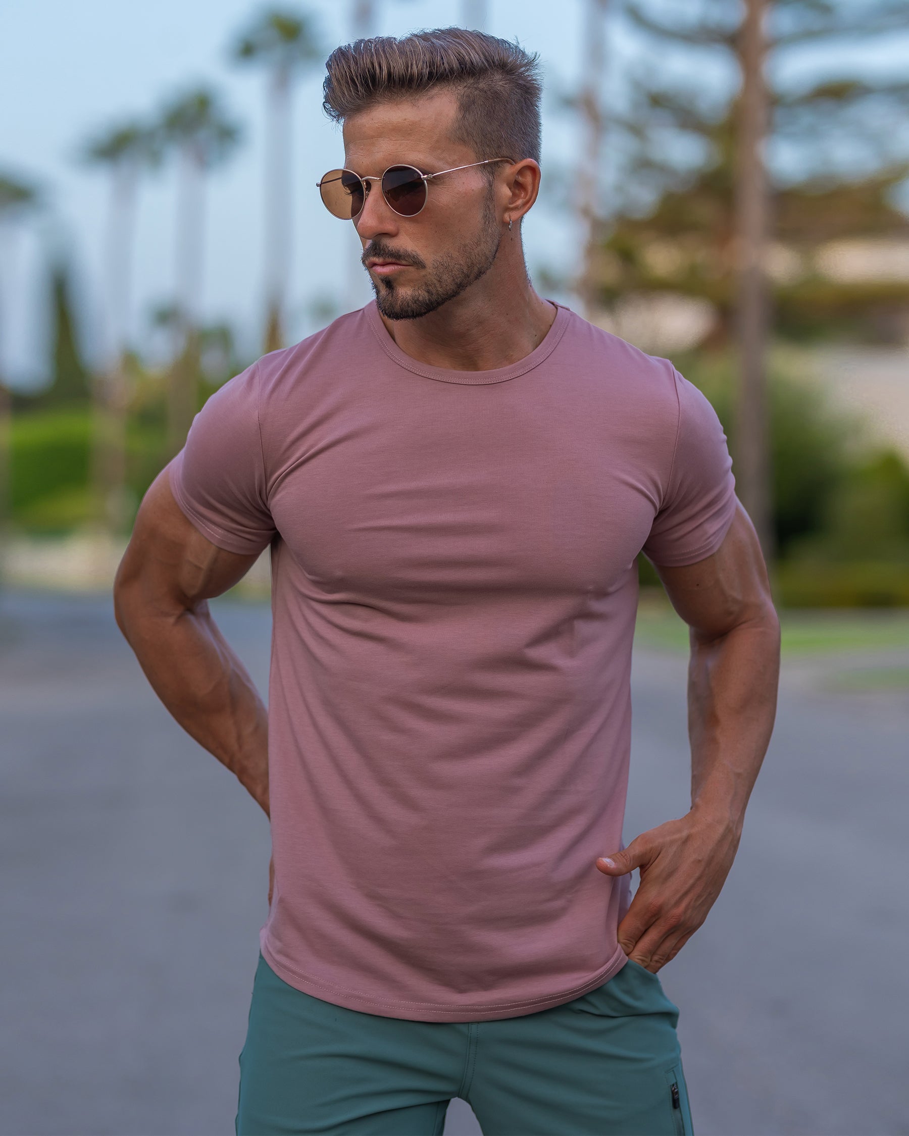 All Day Elite Curve-Hem Tee Kortermet – Aktiv passform