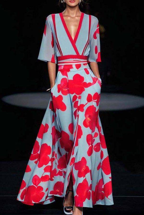 Disa | Elegant kjole med dristig blomsterprint