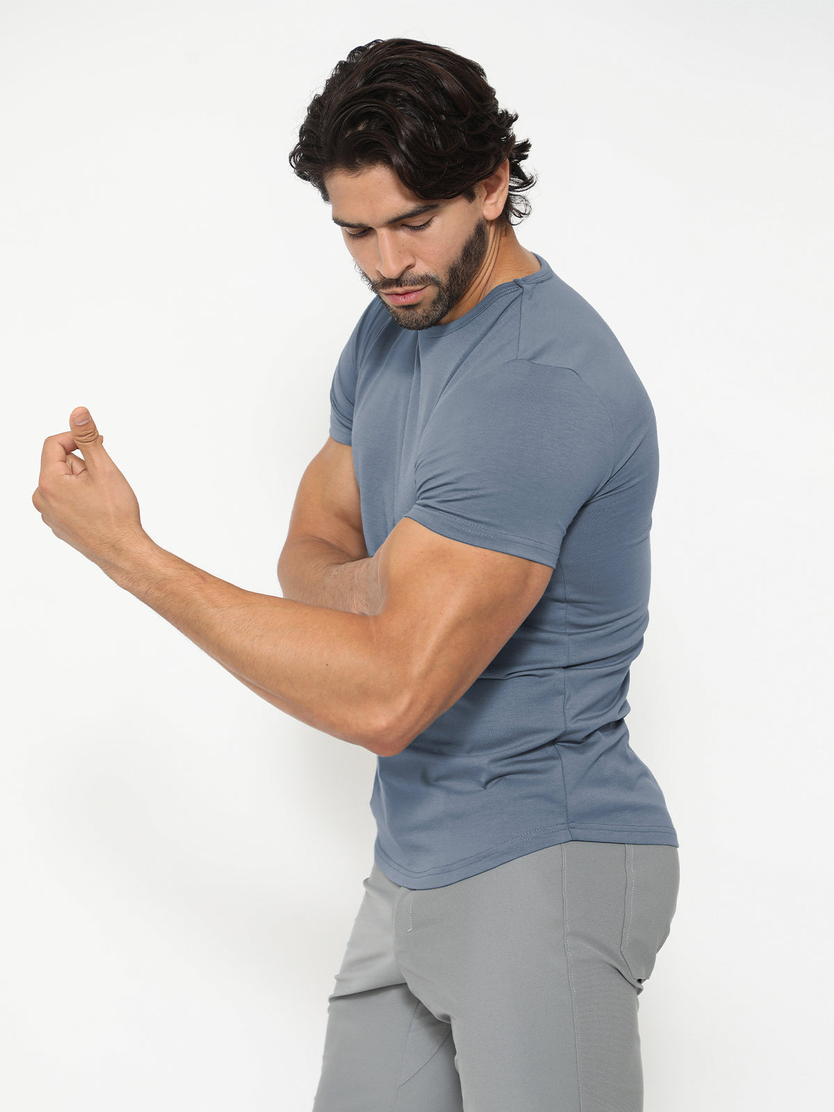 All Day Elite Curve-Hem Tee Tech Kortermet