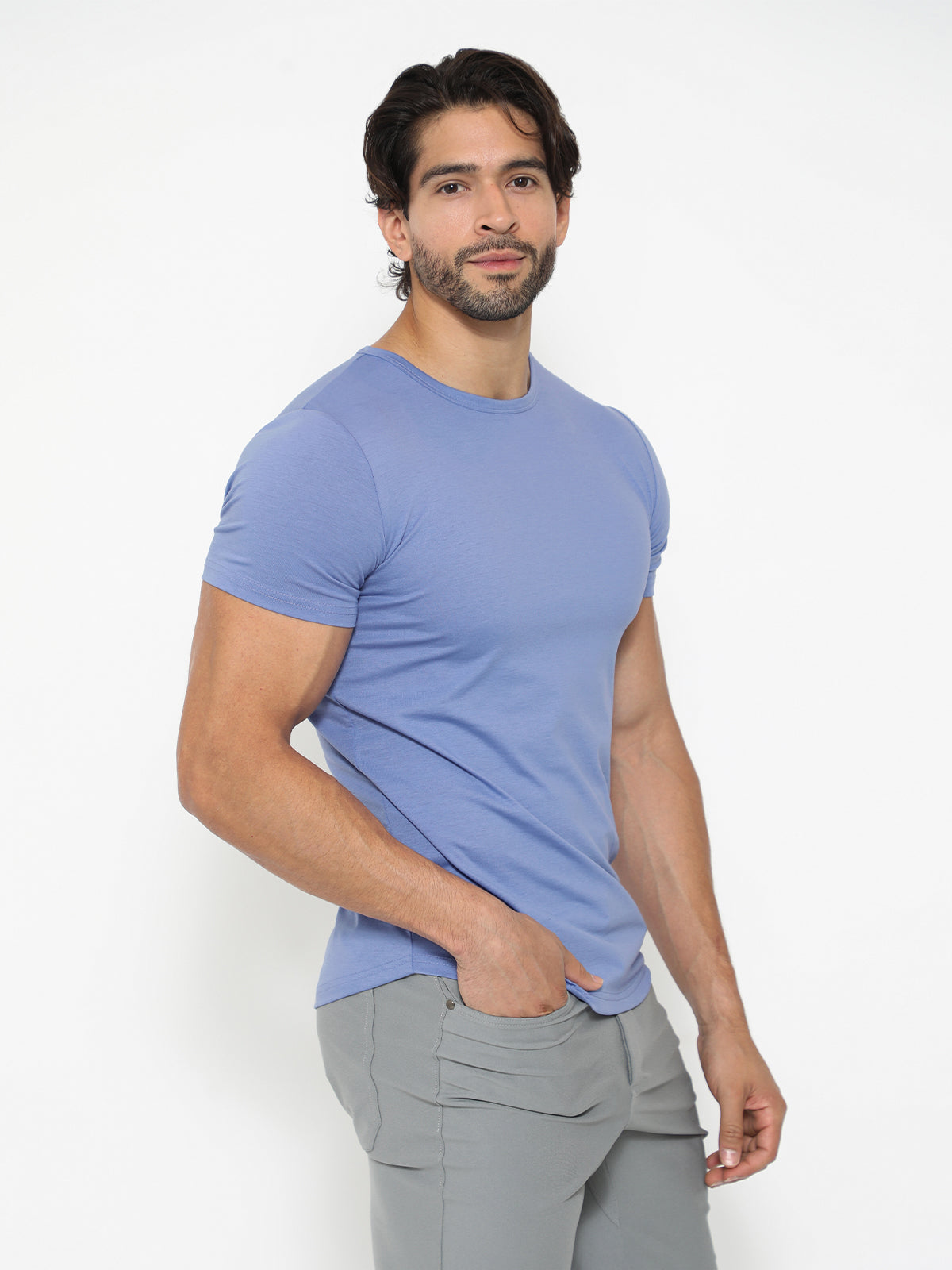 All Day Elite Curve-Hem Tee Kortermet