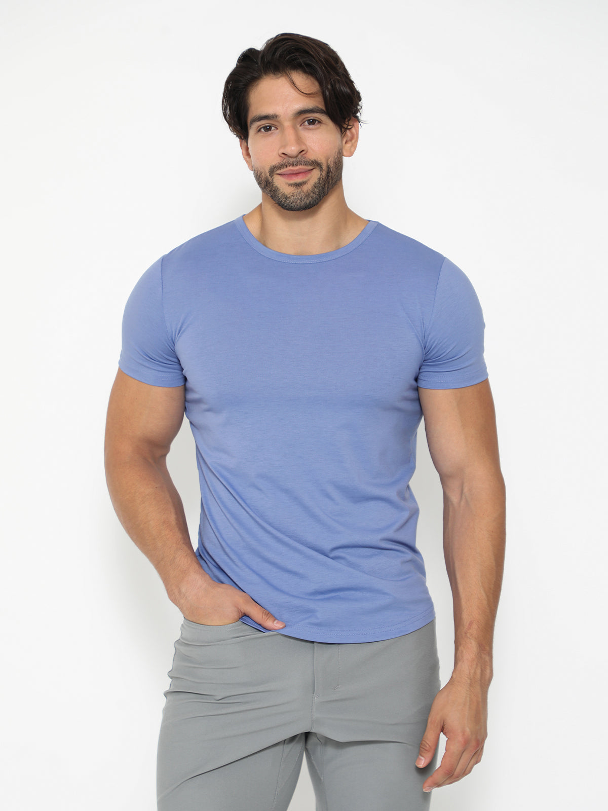 All Day Elite Curve-Hem Tee Kortermet – Aktiv passform