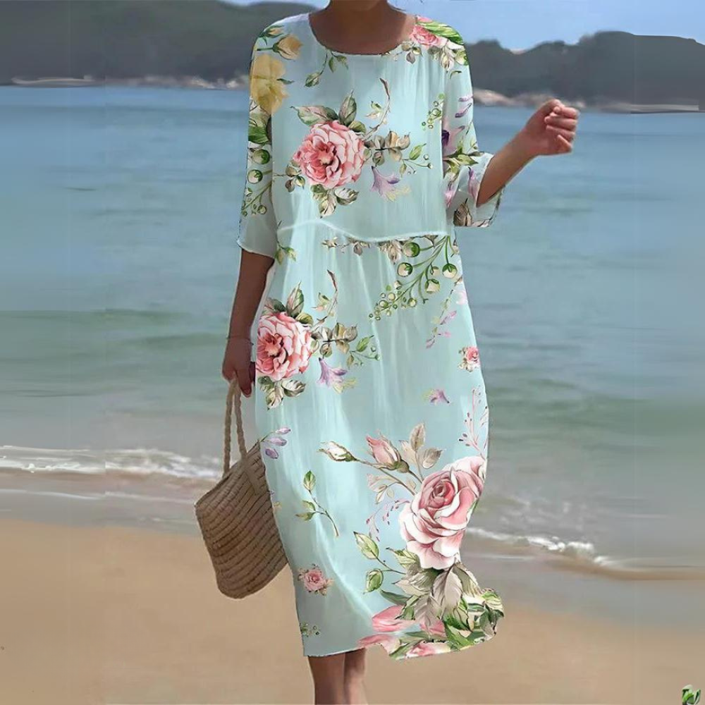 Kari | Elegant Kjole med Drapering