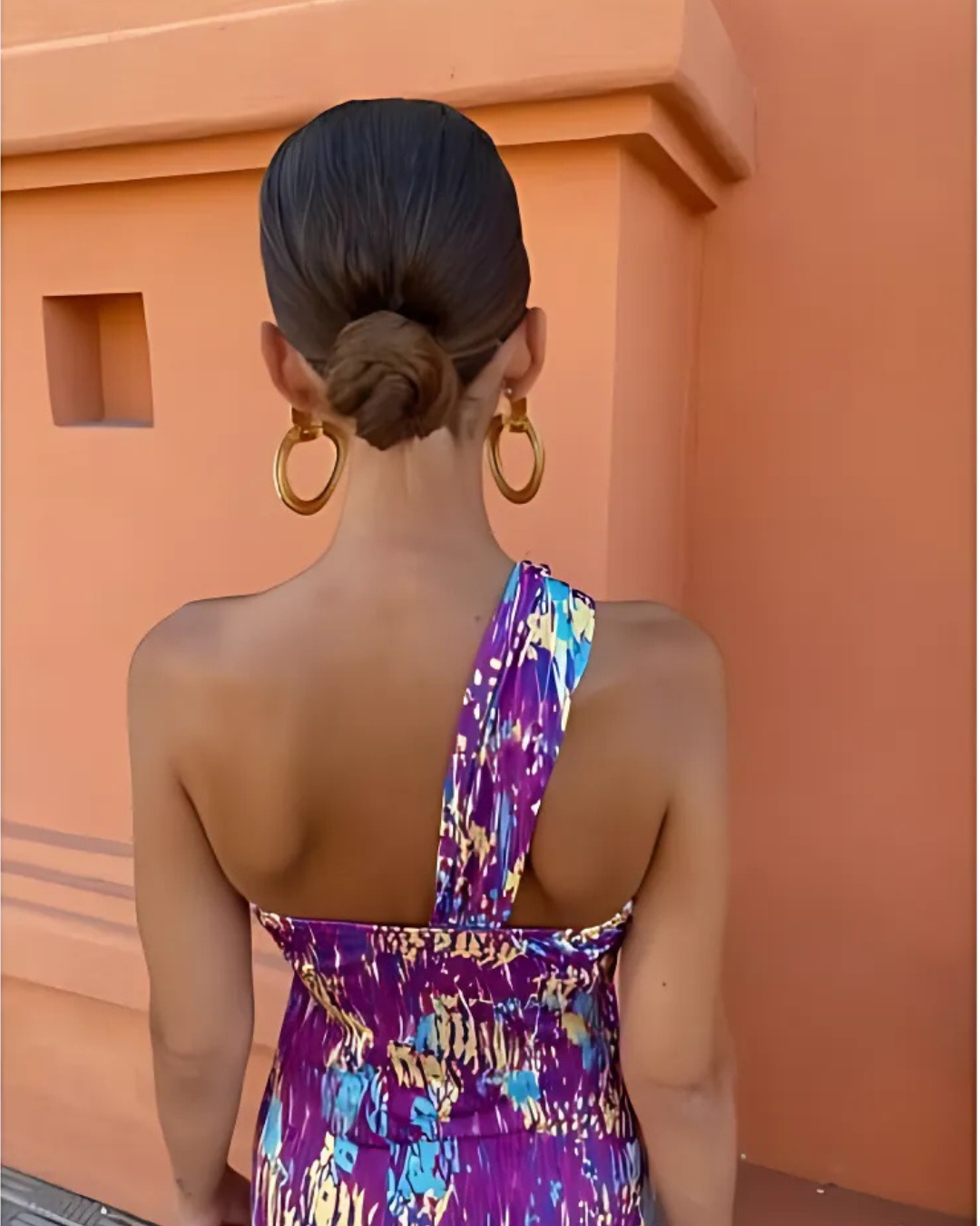 Dorte | Elegante asymmetrisk maxikjole