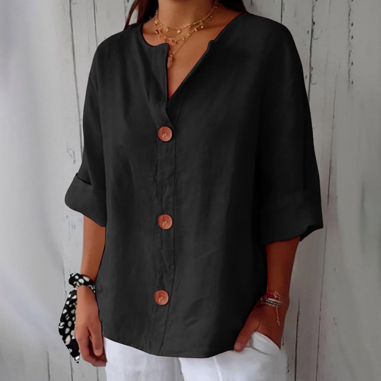 Noora™ | Avslappet linkbluse med tidløs eleganse