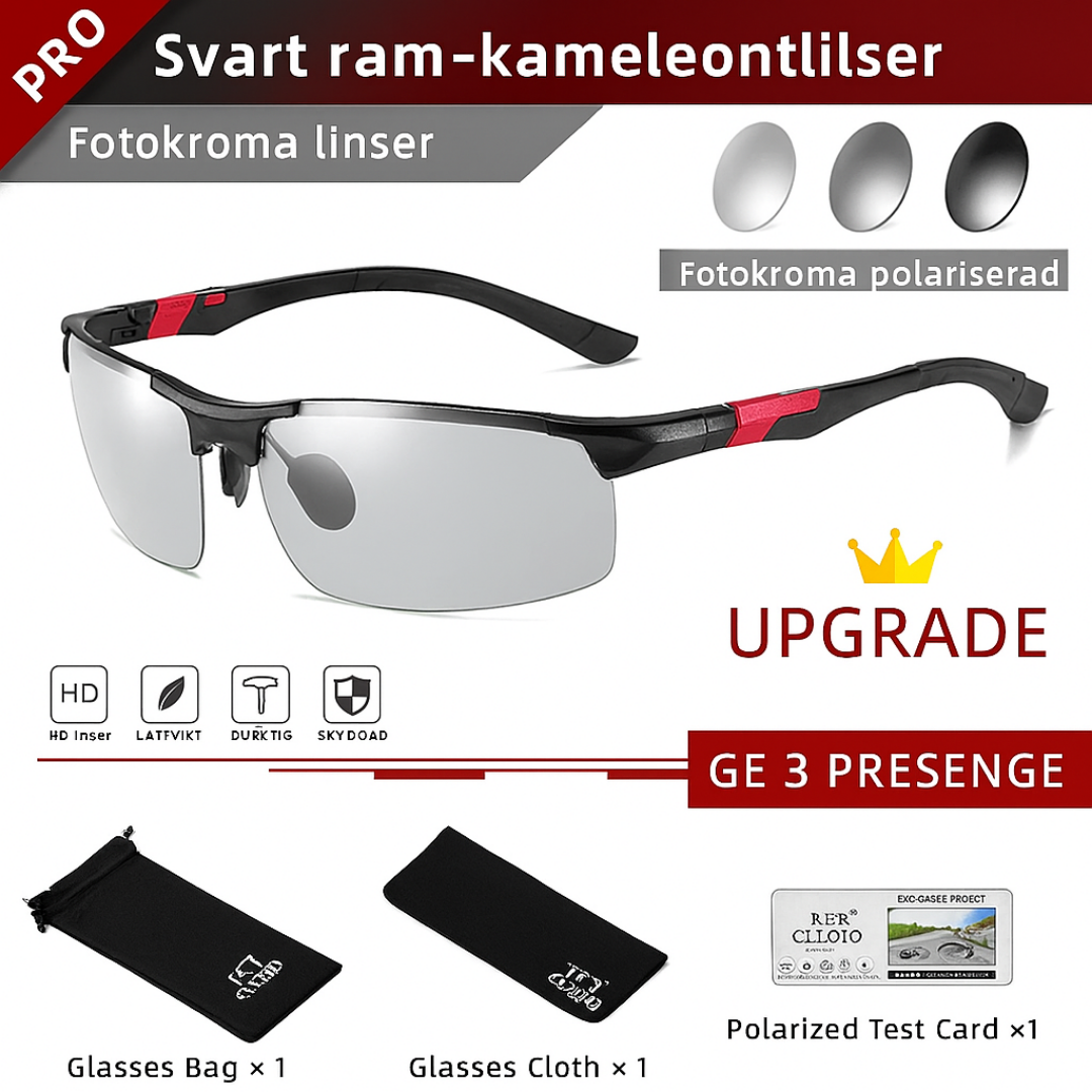 Patina™ Strato – Fotokromatiska körglasögon med polariserade linser (1+1 gratis)