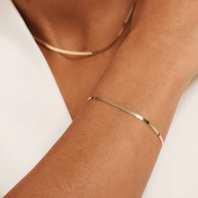 Soleil Slangearmbånd | 14k Gull