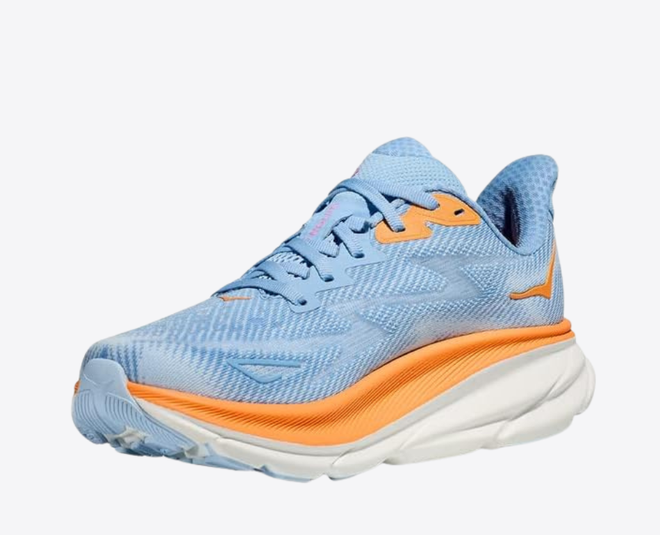 Clifton 9 Sneakers Blå Oransje
