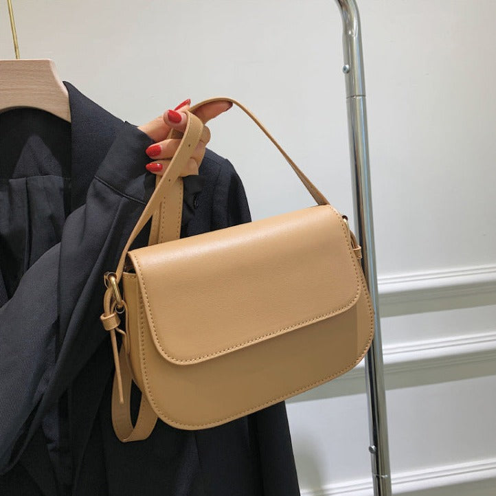Eldborg | Elegant skulderveske i dempet nude-tone