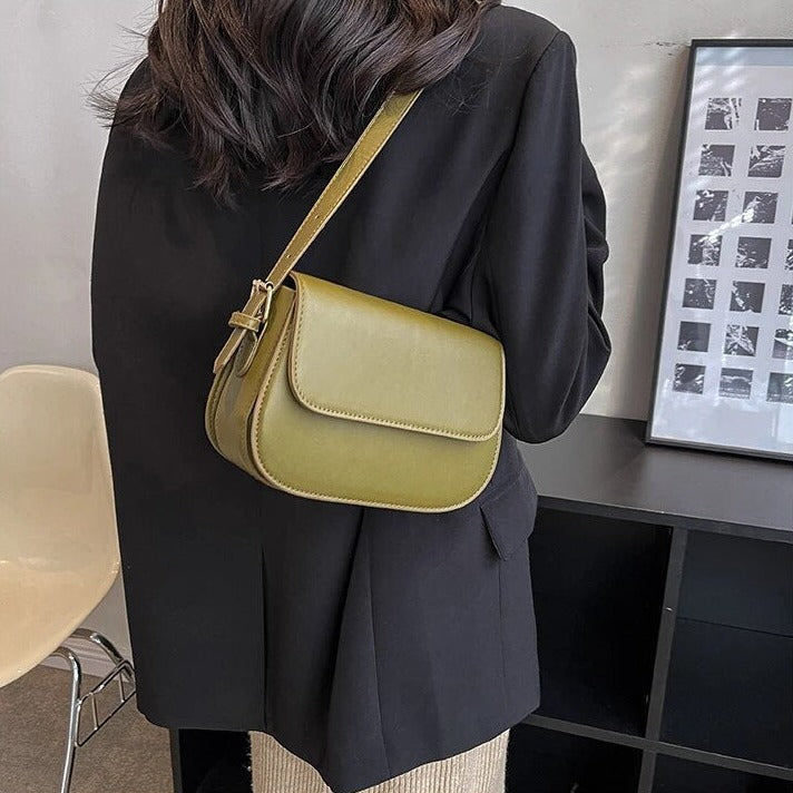 Eldborg | Elegant skulderveske i dempet nude-tone