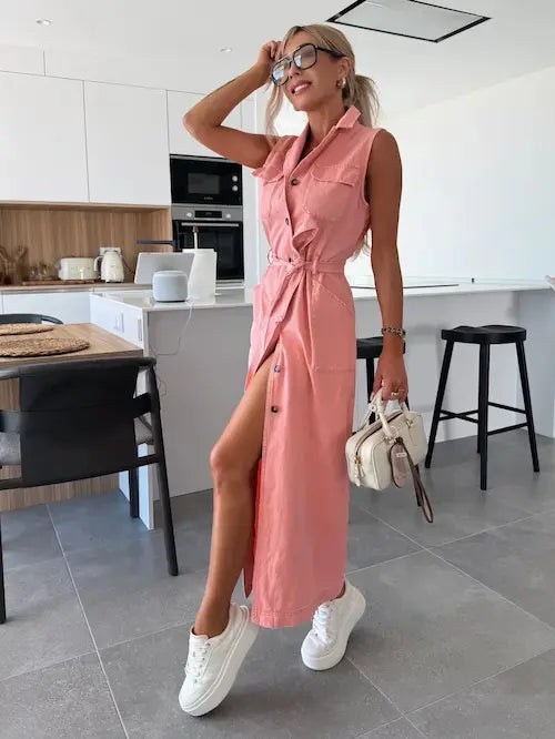 Rikke | Tidløs Maxi Denimkjole
