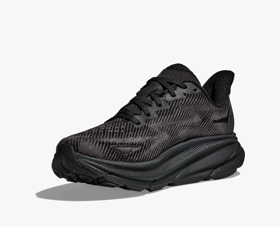 Clifton 9 Sneakers Helt Svart