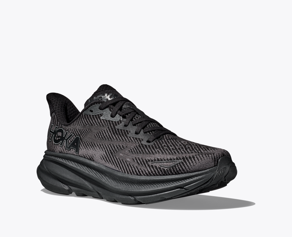 Clifton 9 Sneakers Helt Svart