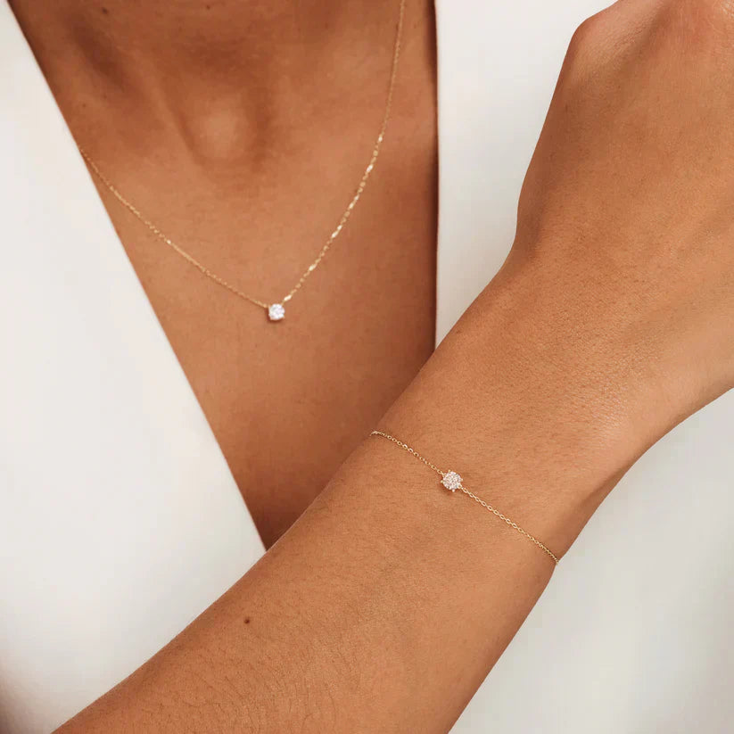 Cléa Moissanitt Smykkesett | 14k Gull
