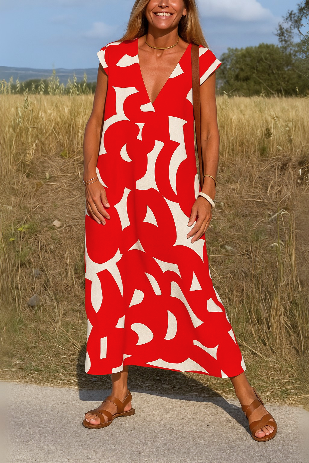 Karla | Luftig sommerkjole med moderne print