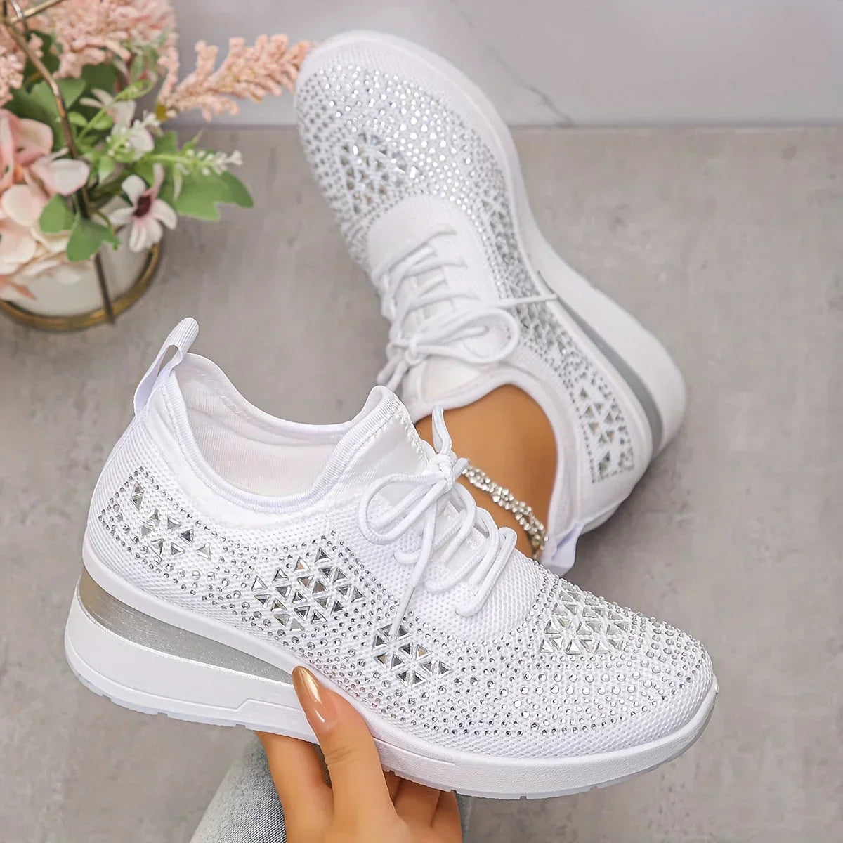 Solveig™ | Glitrende og komfortable sneakers