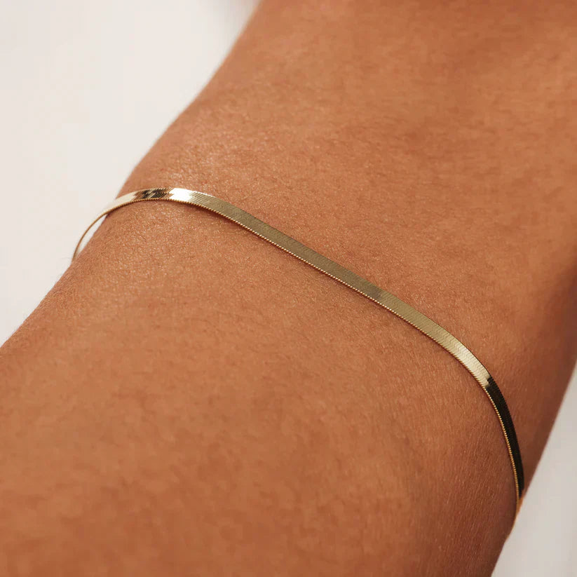 Soleil Slangearmbånd | 14k Gull