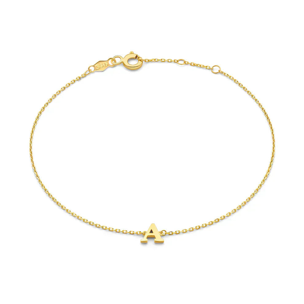 Vita Signa Initial-armbånd | 14k Gull