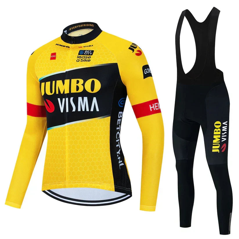 Jumbo Visma – Langermet profesjonelt sykkelsett
