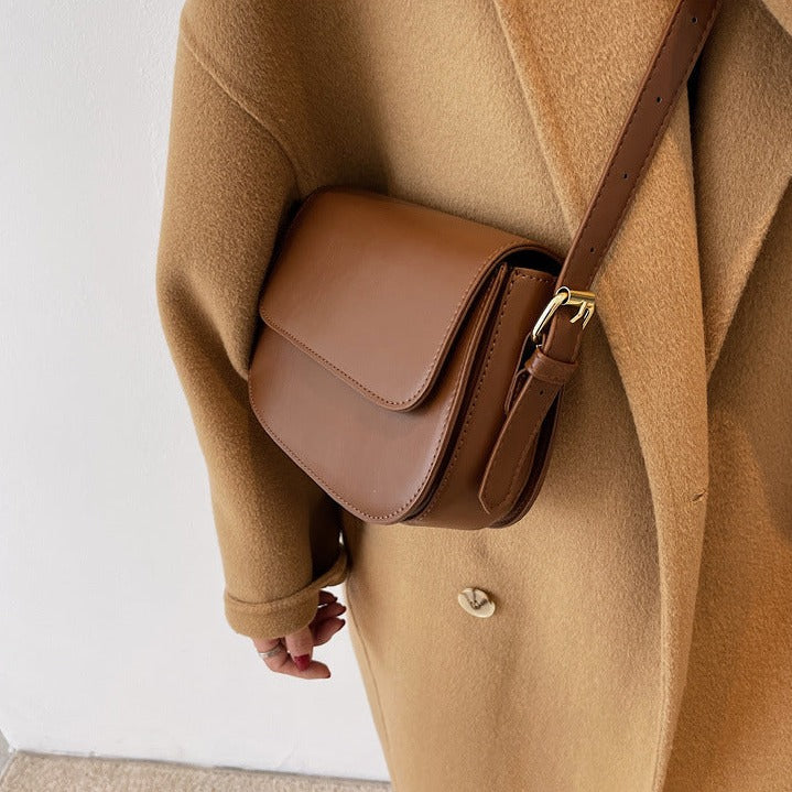 Eldborg | Elegant skulderveske i dempet nude-tone