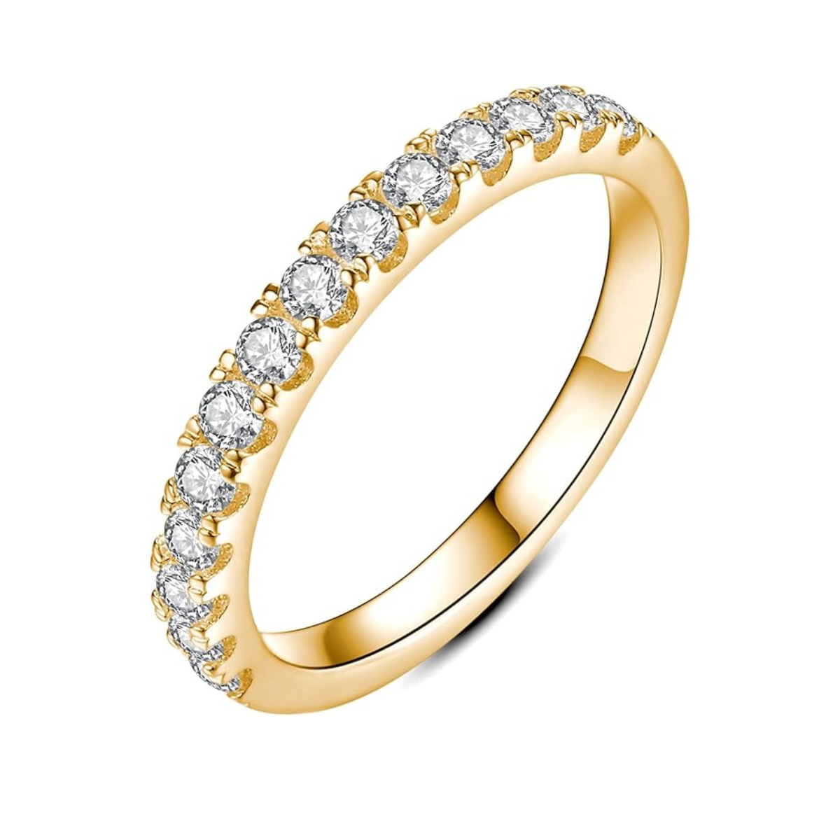 Moissanitt Giftering | 18k Gull