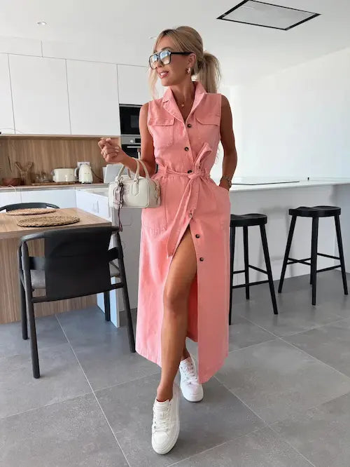 Rikke | Tidløs Maxi Denimkjole