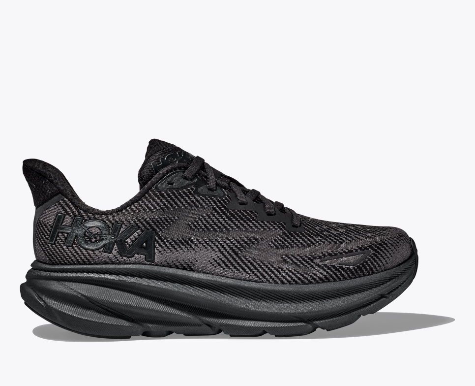 Clifton 9 Sneakers Helt Svart