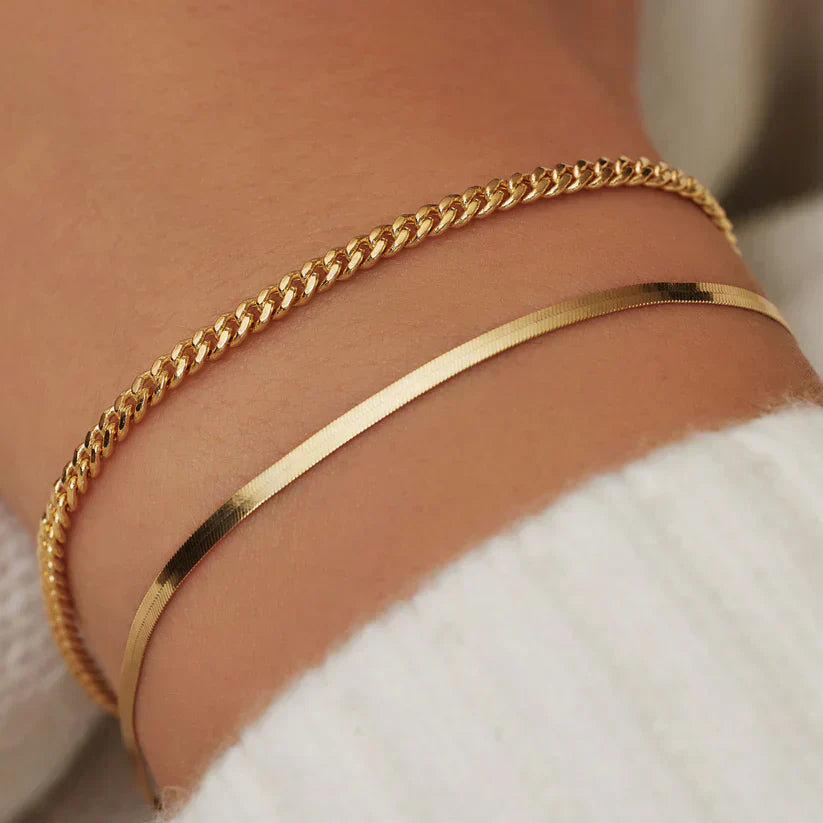 Soleil Slangearmbånd | 14k Gull