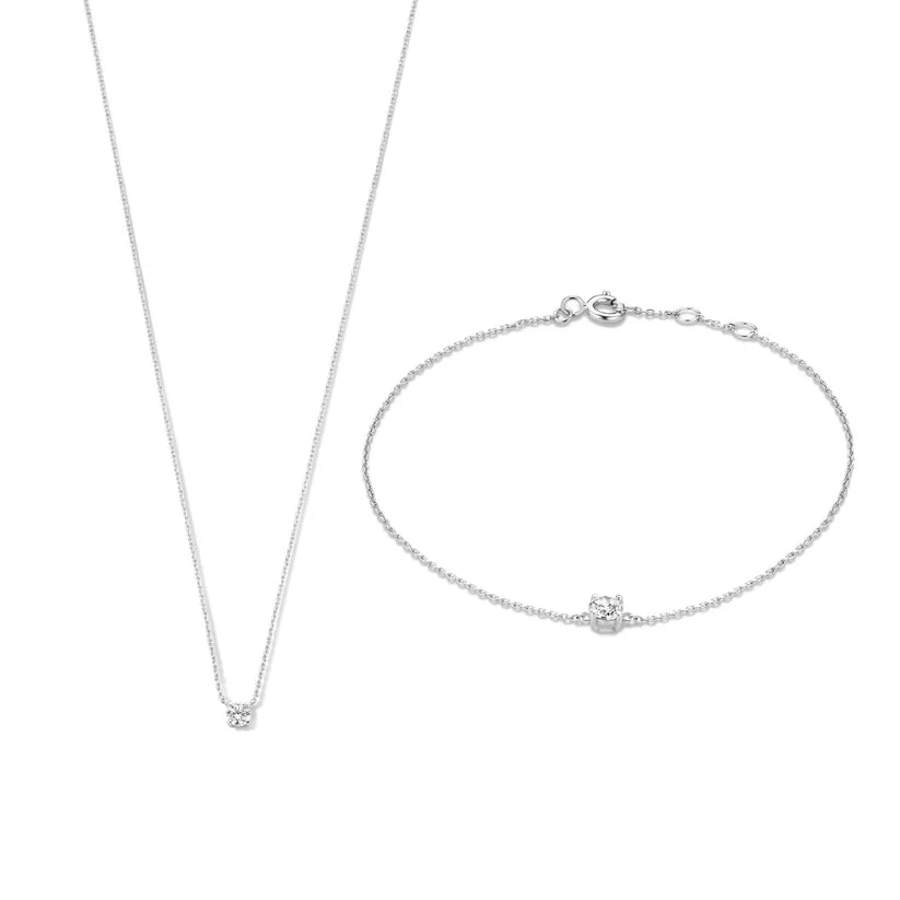 Cléa Moissanitt Smykkesett | 14k Gull