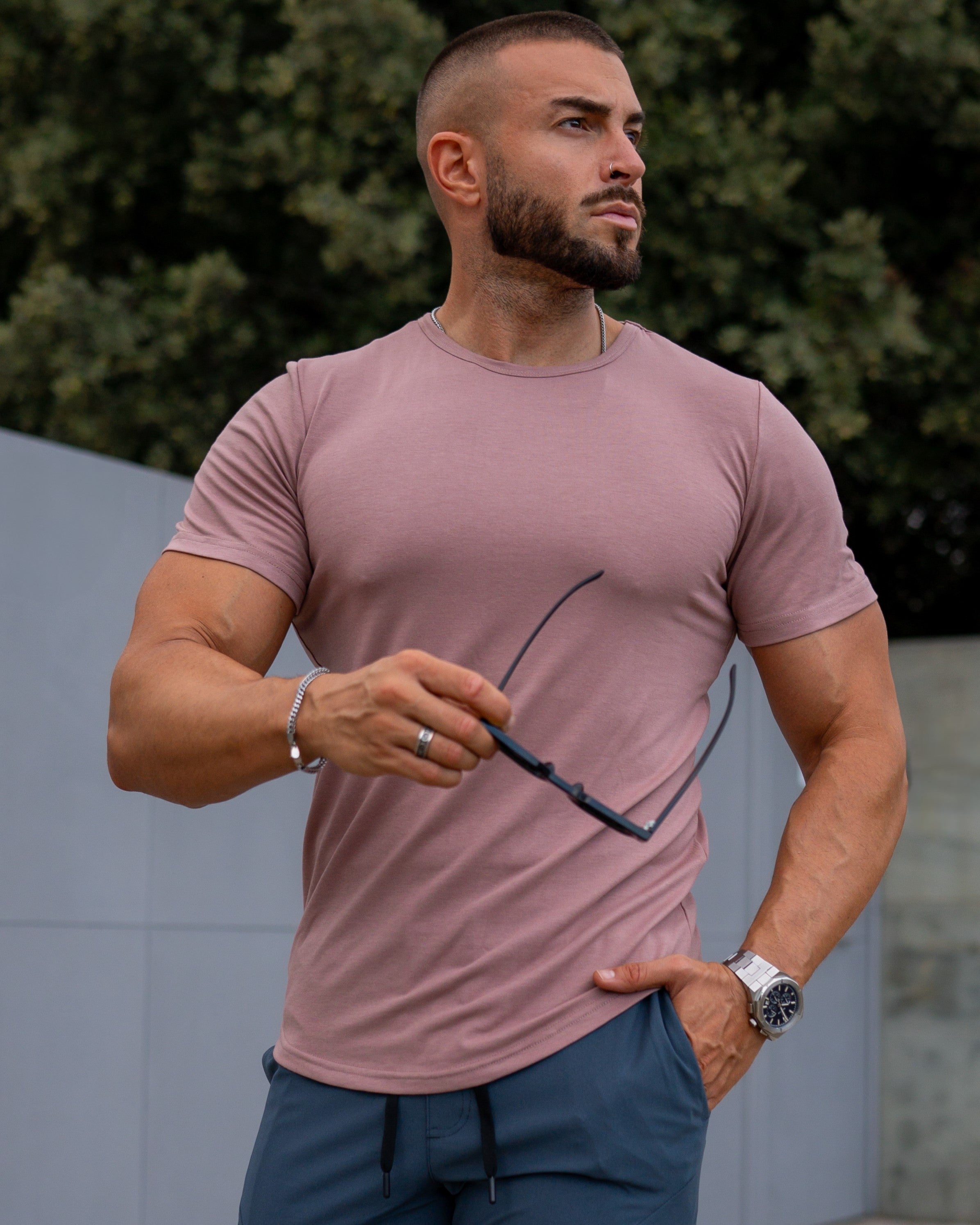 All Day Elite Curve-Hem Tee Kortermet – Aktiv passform