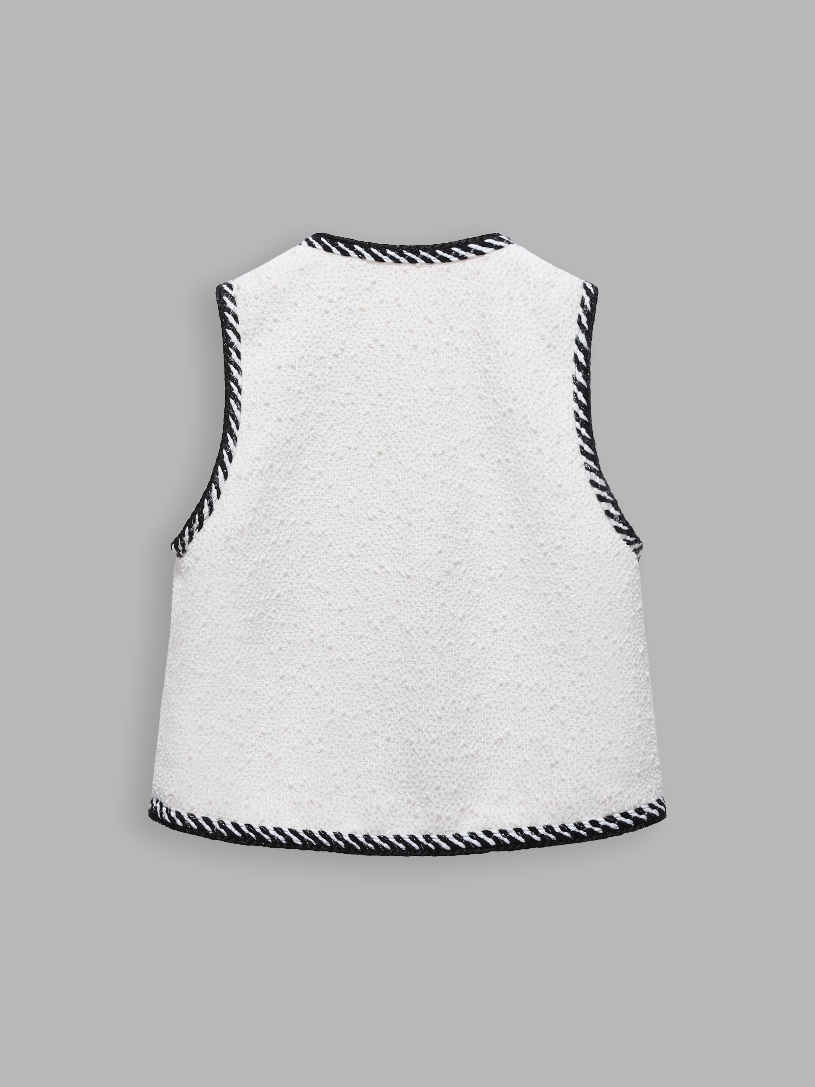 Asymmetrisk Vest med Fargekontraster – Dame